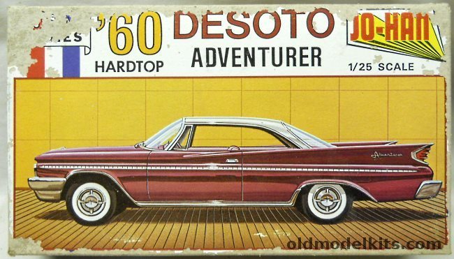 Jo-Han 1/25 1960 Desoto  Adventurer Two Door Hardtop, C-4460 plastic model kit